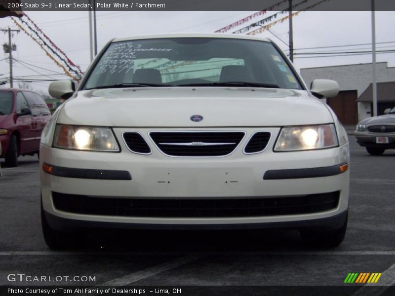 Polar White / Parchment 2004 Saab 9-3 Linear Sedan
