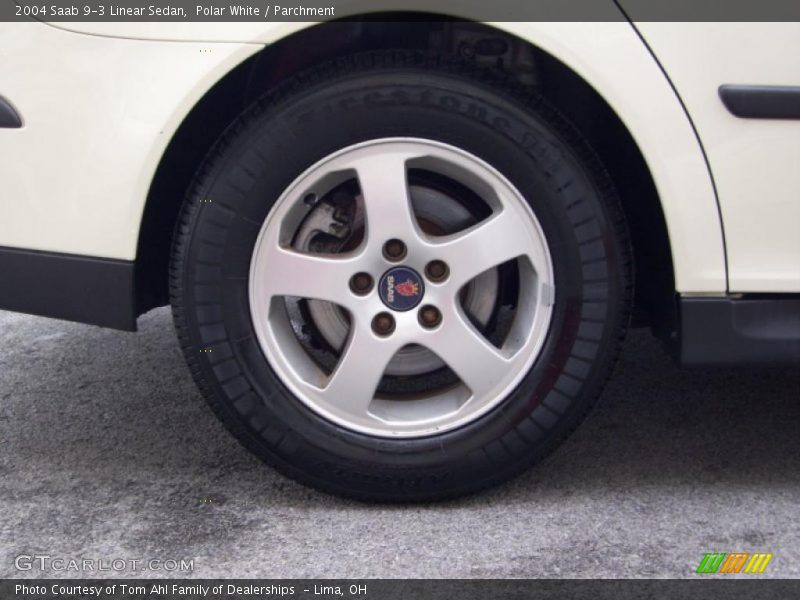 Polar White / Parchment 2004 Saab 9-3 Linear Sedan