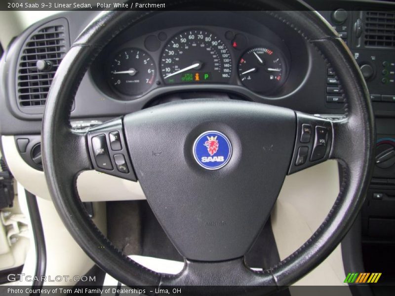 Polar White / Parchment 2004 Saab 9-3 Linear Sedan