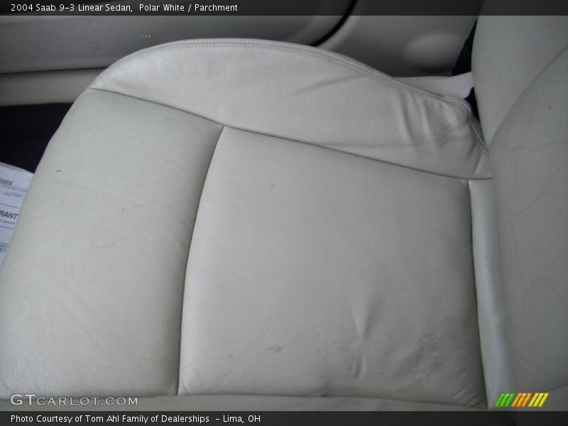 Polar White / Parchment 2004 Saab 9-3 Linear Sedan