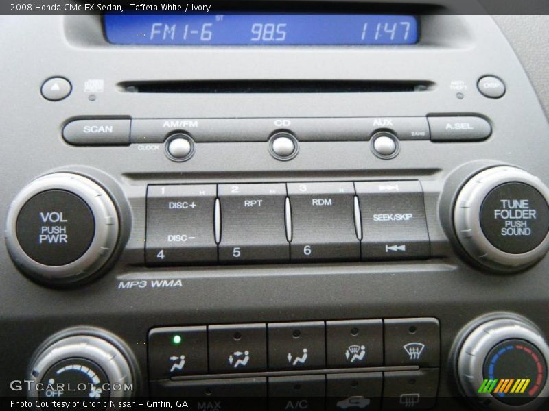 Taffeta White / Ivory 2008 Honda Civic EX Sedan