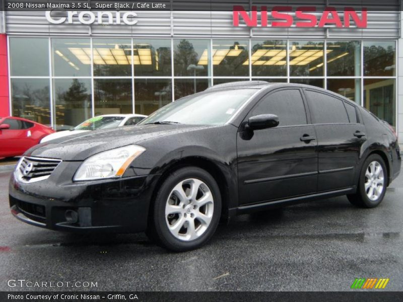 Super Black / Cafe Latte 2008 Nissan Maxima 3.5 SL