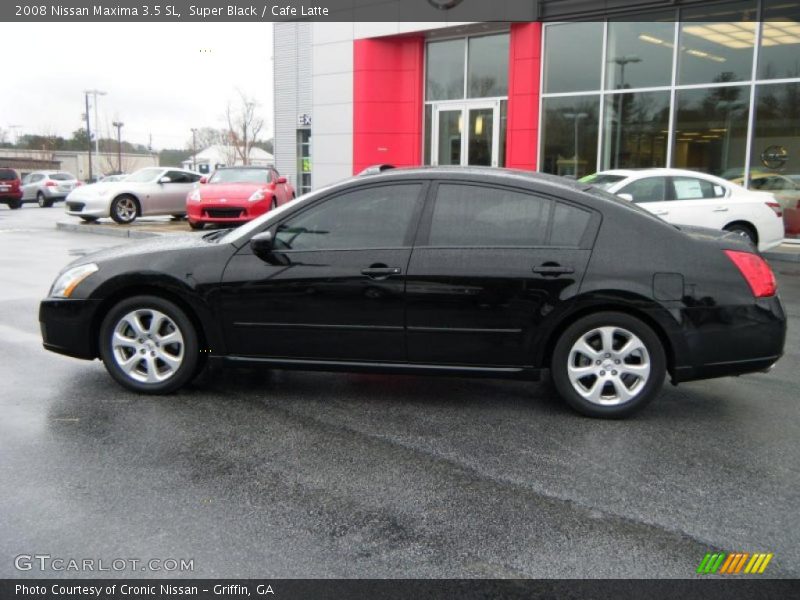 Super Black / Cafe Latte 2008 Nissan Maxima 3.5 SL