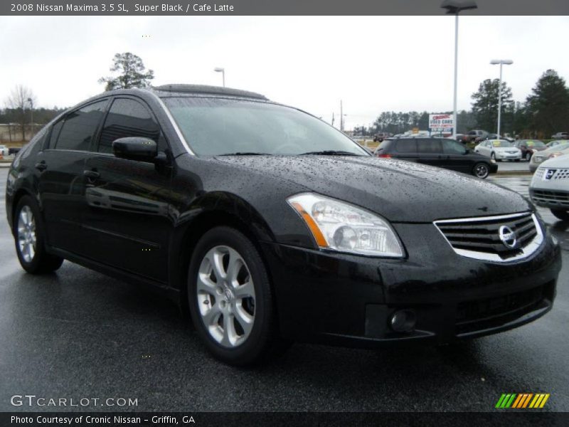 Super Black / Cafe Latte 2008 Nissan Maxima 3.5 SL
