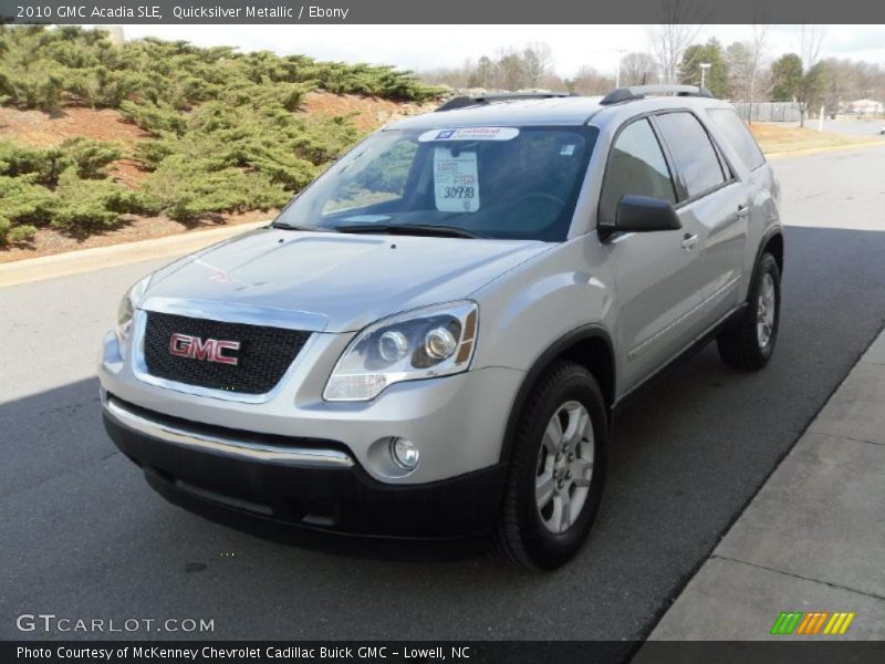 Quicksilver Metallic / Ebony 2010 GMC Acadia SLE