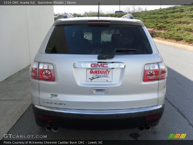 Quicksilver Metallic / Ebony 2010 GMC Acadia SLE