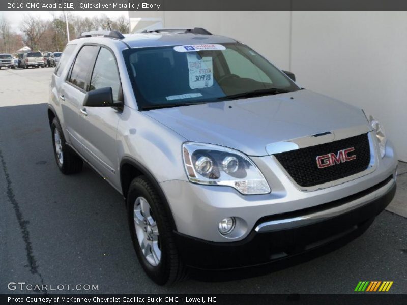 Quicksilver Metallic / Ebony 2010 GMC Acadia SLE
