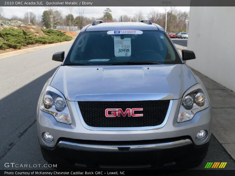Quicksilver Metallic / Ebony 2010 GMC Acadia SLE