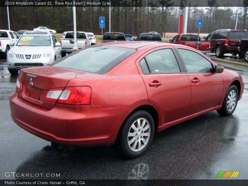 Rave Red Pearl / Medium Gray 2009 Mitsubishi Galant ES