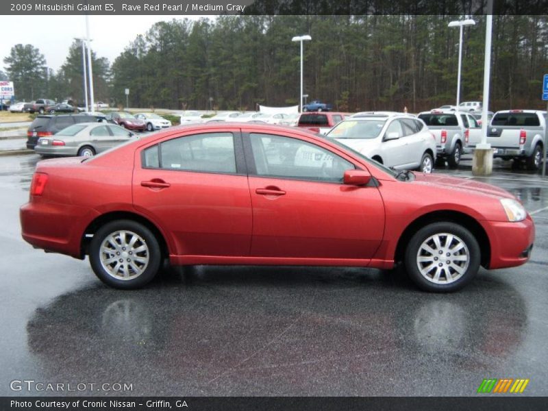 Rave Red Pearl / Medium Gray 2009 Mitsubishi Galant ES