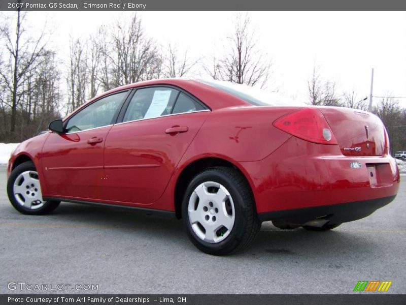 Crimson Red / Ebony 2007 Pontiac G6 Sedan