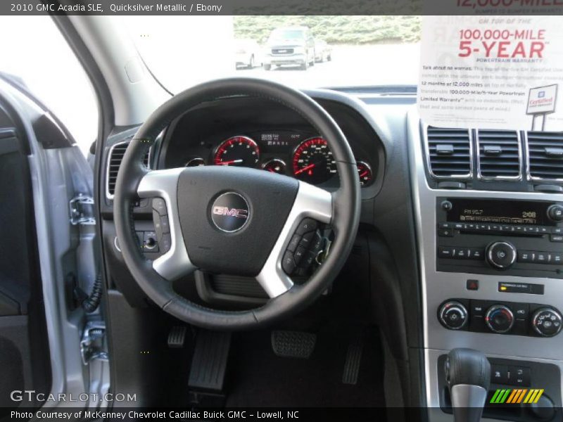 Quicksilver Metallic / Ebony 2010 GMC Acadia SLE