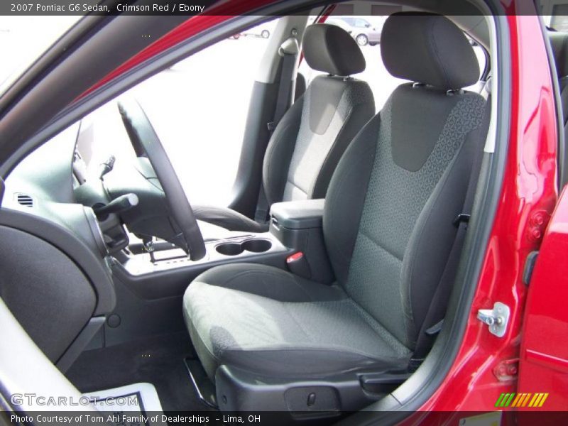Crimson Red / Ebony 2007 Pontiac G6 Sedan