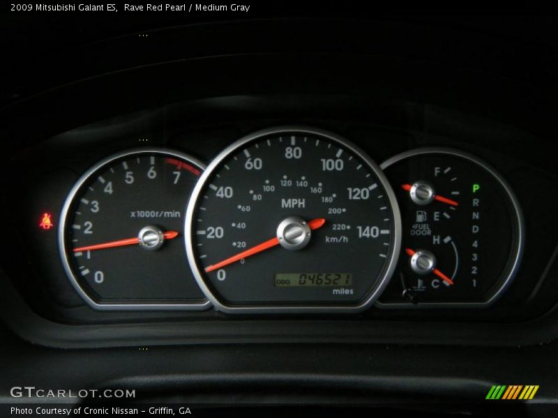 Rave Red Pearl / Medium Gray 2009 Mitsubishi Galant ES