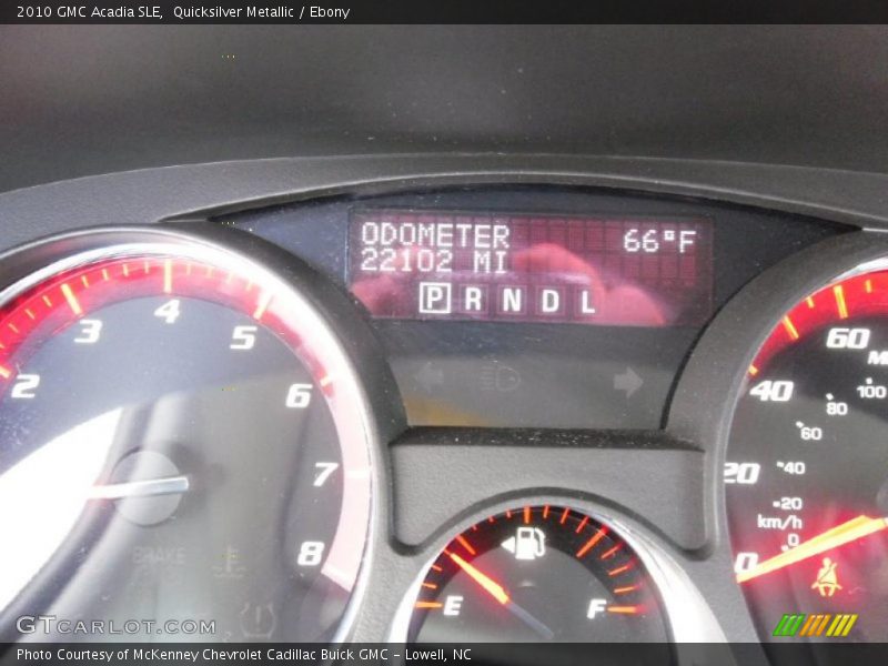 Quicksilver Metallic / Ebony 2010 GMC Acadia SLE