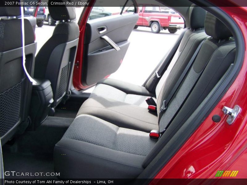 Crimson Red / Ebony 2007 Pontiac G6 Sedan