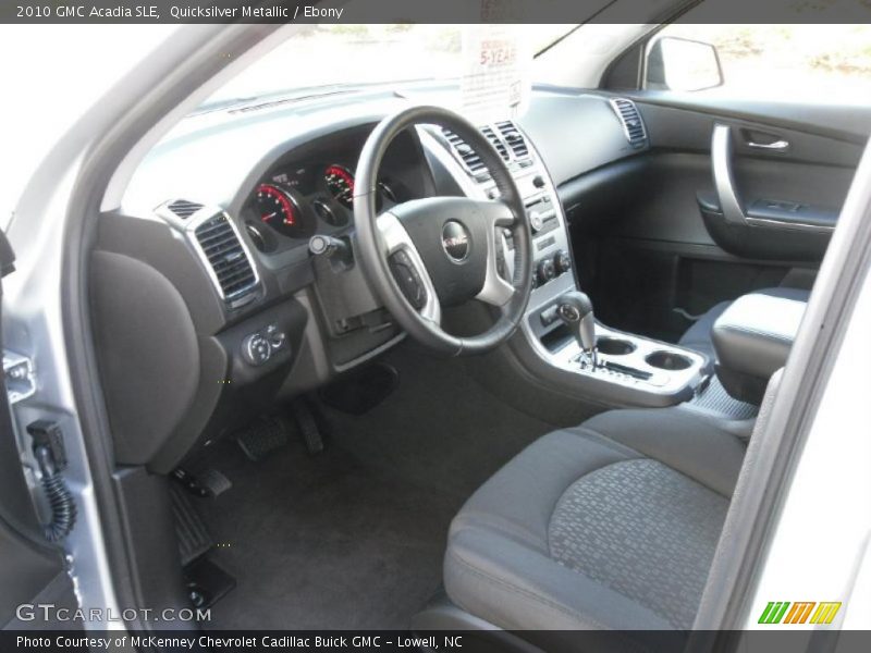 Quicksilver Metallic / Ebony 2010 GMC Acadia SLE