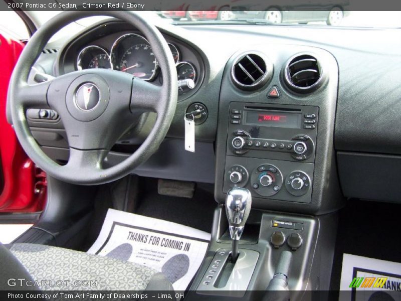 Crimson Red / Ebony 2007 Pontiac G6 Sedan