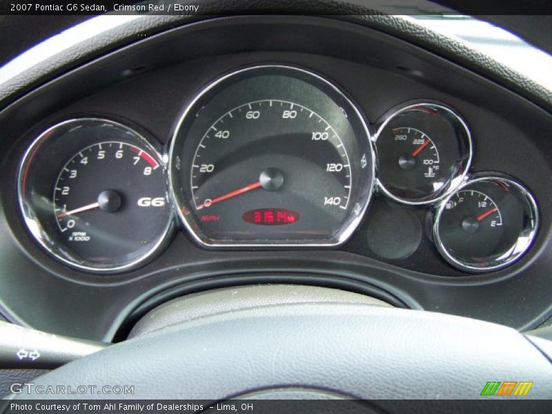 Crimson Red / Ebony 2007 Pontiac G6 Sedan