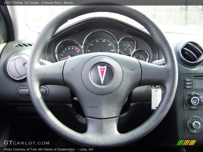 Crimson Red / Ebony 2007 Pontiac G6 Sedan