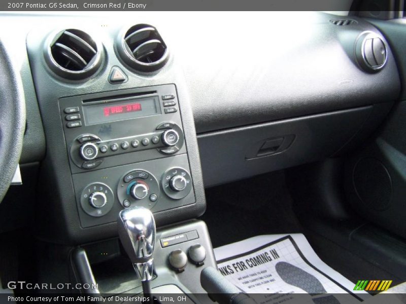 Crimson Red / Ebony 2007 Pontiac G6 Sedan