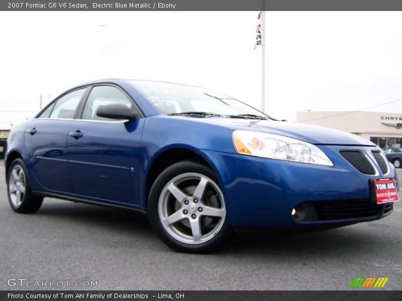 Electric Blue Metallic / Ebony 2007 Pontiac G6 V6 Sedan