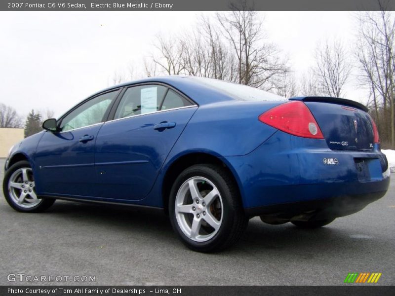 Electric Blue Metallic / Ebony 2007 Pontiac G6 V6 Sedan