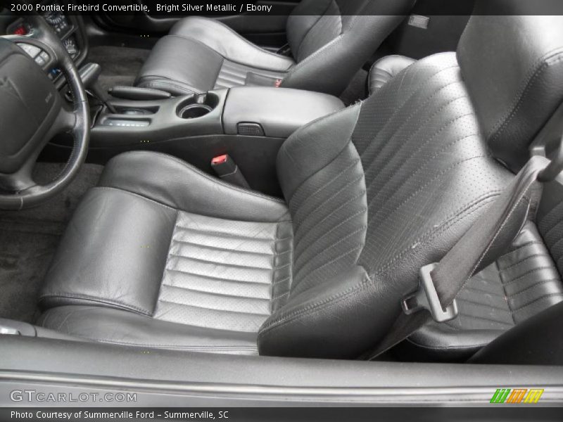 Bright Silver Metallic / Ebony 2000 Pontiac Firebird Convertible