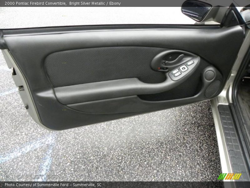 Bright Silver Metallic / Ebony 2000 Pontiac Firebird Convertible