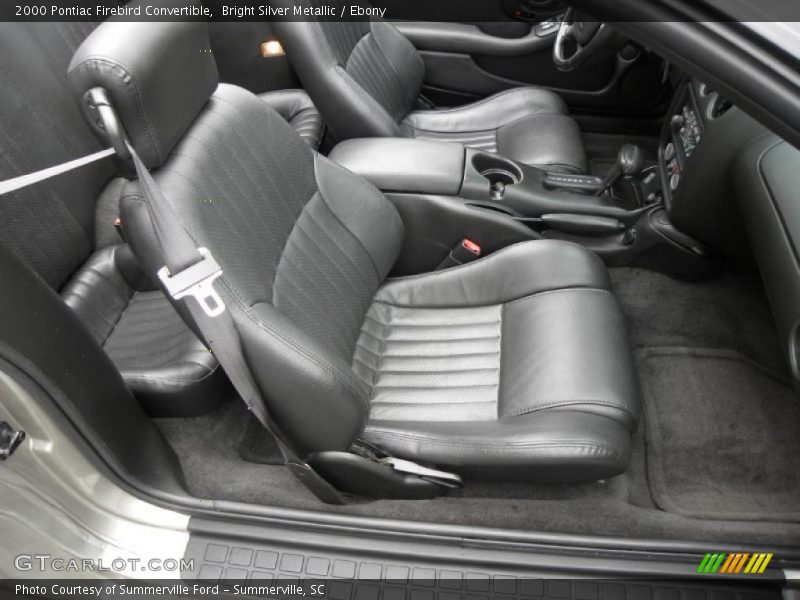 Bright Silver Metallic / Ebony 2000 Pontiac Firebird Convertible
