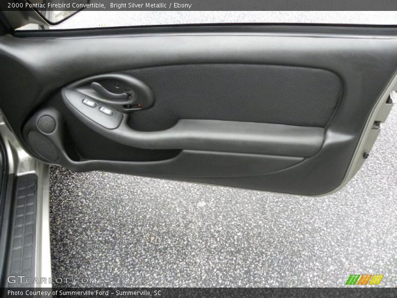 Bright Silver Metallic / Ebony 2000 Pontiac Firebird Convertible