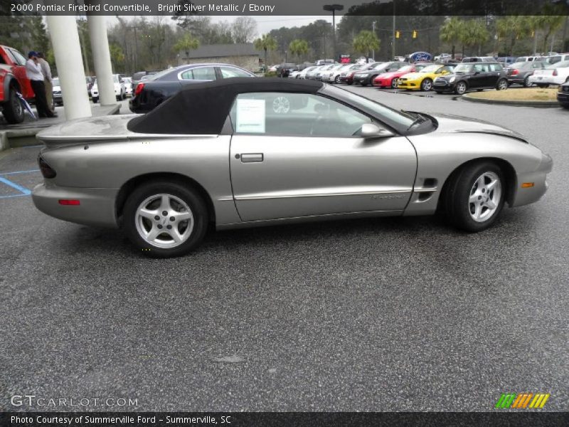 Bright Silver Metallic / Ebony 2000 Pontiac Firebird Convertible