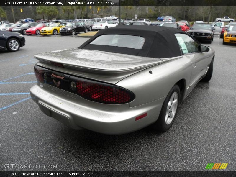 Bright Silver Metallic / Ebony 2000 Pontiac Firebird Convertible