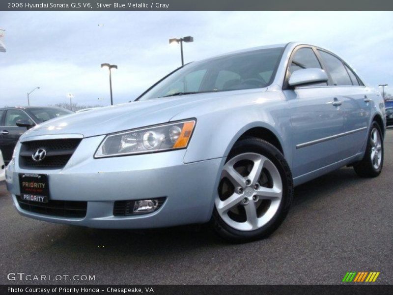 Silver Blue Metallic / Gray 2006 Hyundai Sonata GLS V6