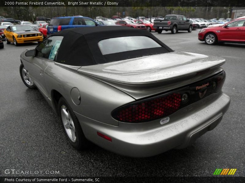 Bright Silver Metallic / Ebony 2000 Pontiac Firebird Convertible