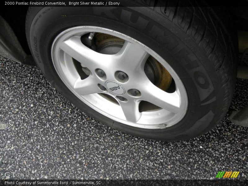 Bright Silver Metallic / Ebony 2000 Pontiac Firebird Convertible