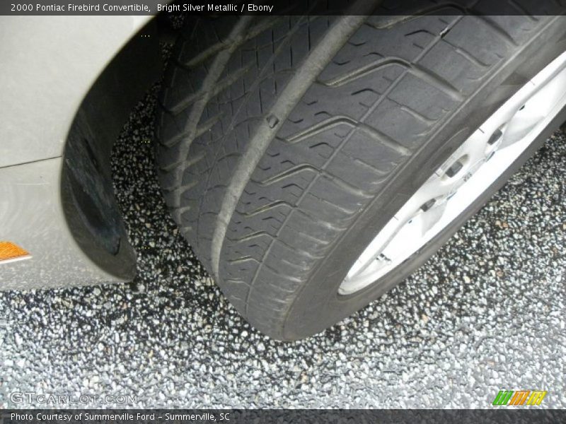 Bright Silver Metallic / Ebony 2000 Pontiac Firebird Convertible