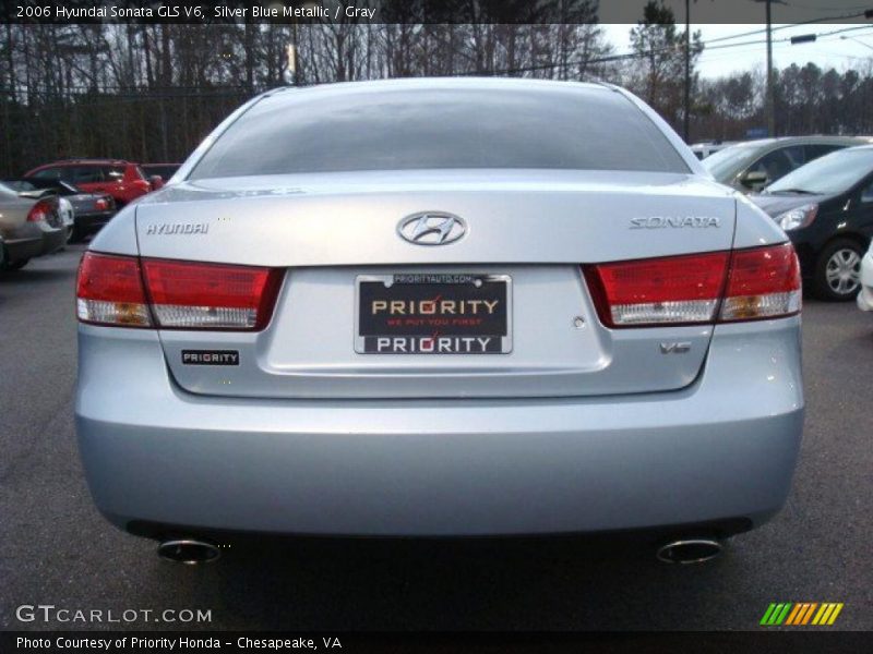 Silver Blue Metallic / Gray 2006 Hyundai Sonata GLS V6