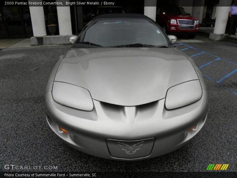 Bright Silver Metallic / Ebony 2000 Pontiac Firebird Convertible