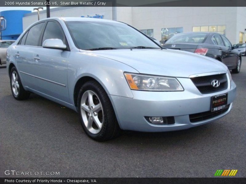 Silver Blue Metallic / Gray 2006 Hyundai Sonata GLS V6