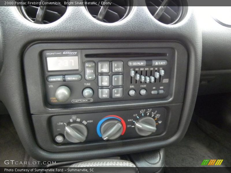 Bright Silver Metallic / Ebony 2000 Pontiac Firebird Convertible