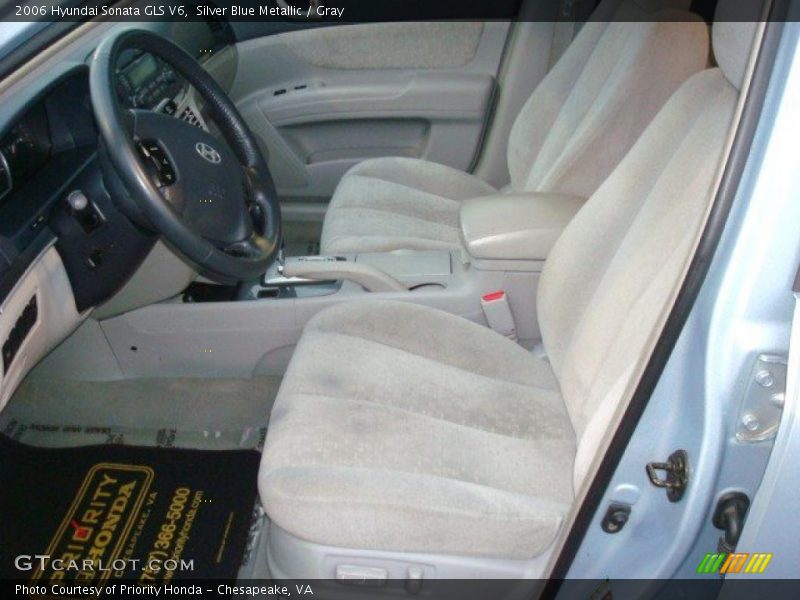 Silver Blue Metallic / Gray 2006 Hyundai Sonata GLS V6