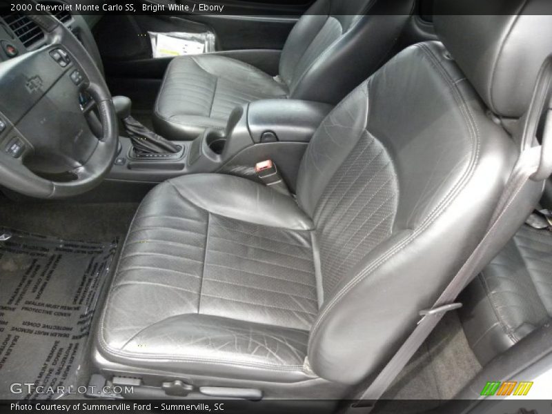 Bright White / Ebony 2000 Chevrolet Monte Carlo SS