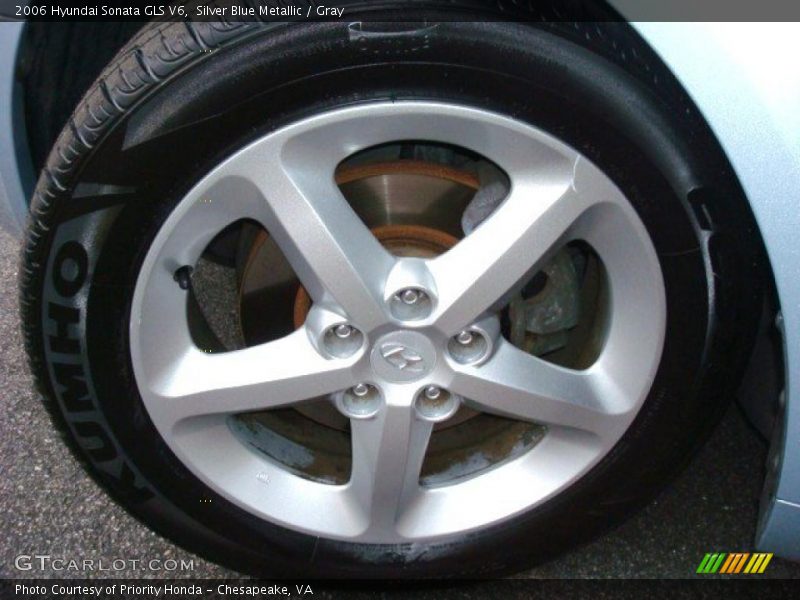 Silver Blue Metallic / Gray 2006 Hyundai Sonata GLS V6
