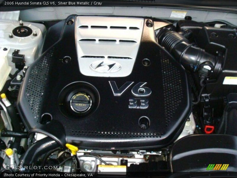 Silver Blue Metallic / Gray 2006 Hyundai Sonata GLS V6