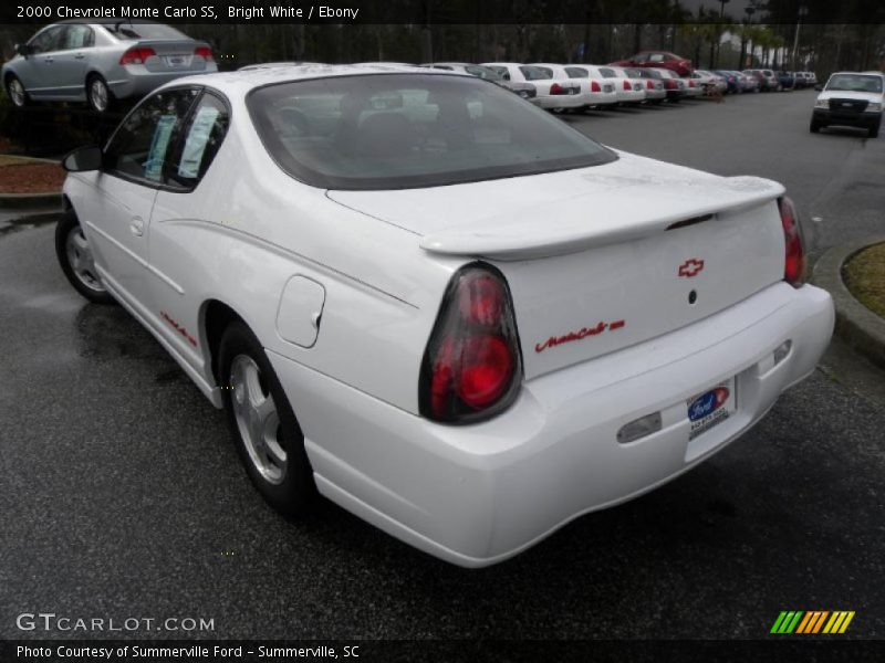 Bright White / Ebony 2000 Chevrolet Monte Carlo SS