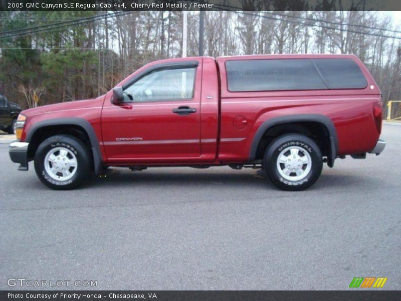 Cherry Red Metallic / Pewter 2005 GMC Canyon SLE Regular Cab 4x4