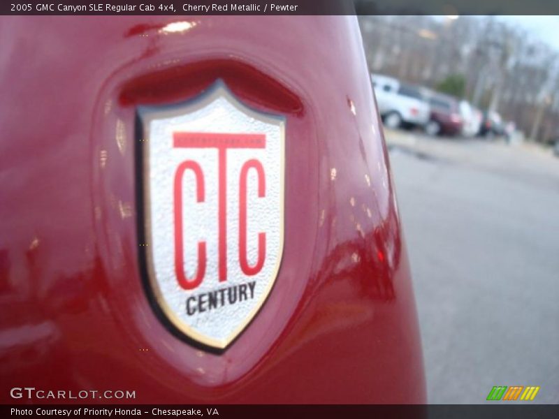 Cherry Red Metallic / Pewter 2005 GMC Canyon SLE Regular Cab 4x4