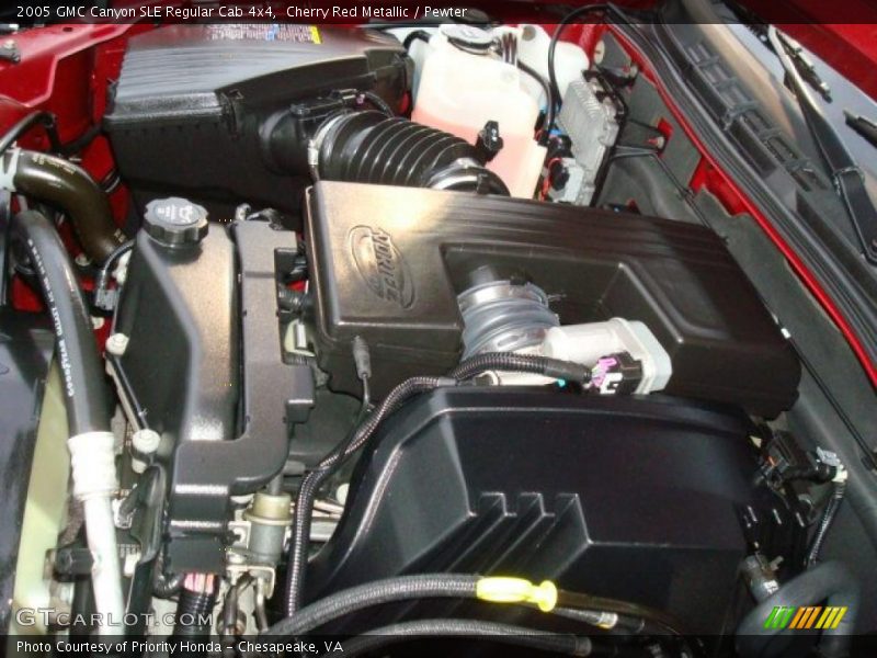 Cherry Red Metallic / Pewter 2005 GMC Canyon SLE Regular Cab 4x4