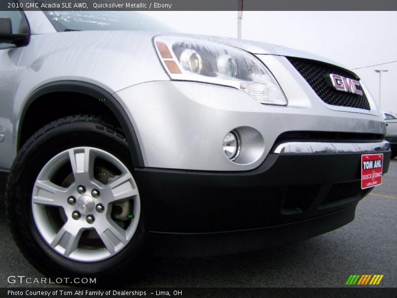 Quicksilver Metallic / Ebony 2010 GMC Acadia SLE AWD